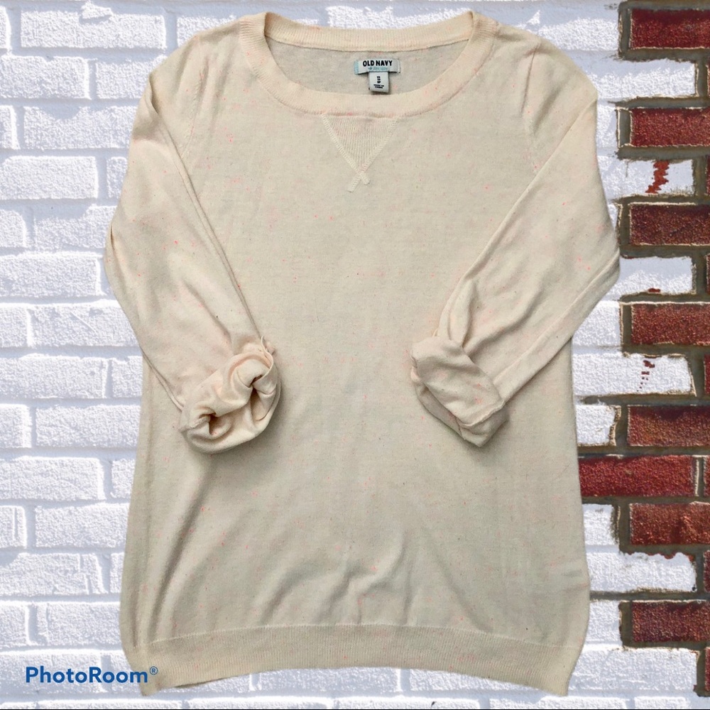 Old Navy Lightweight Neon Confetti Print Sweater